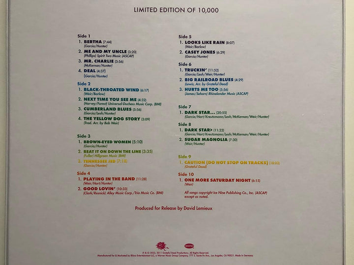 Wembley Empire Pool, London, England, 4/8/72, Vinyl