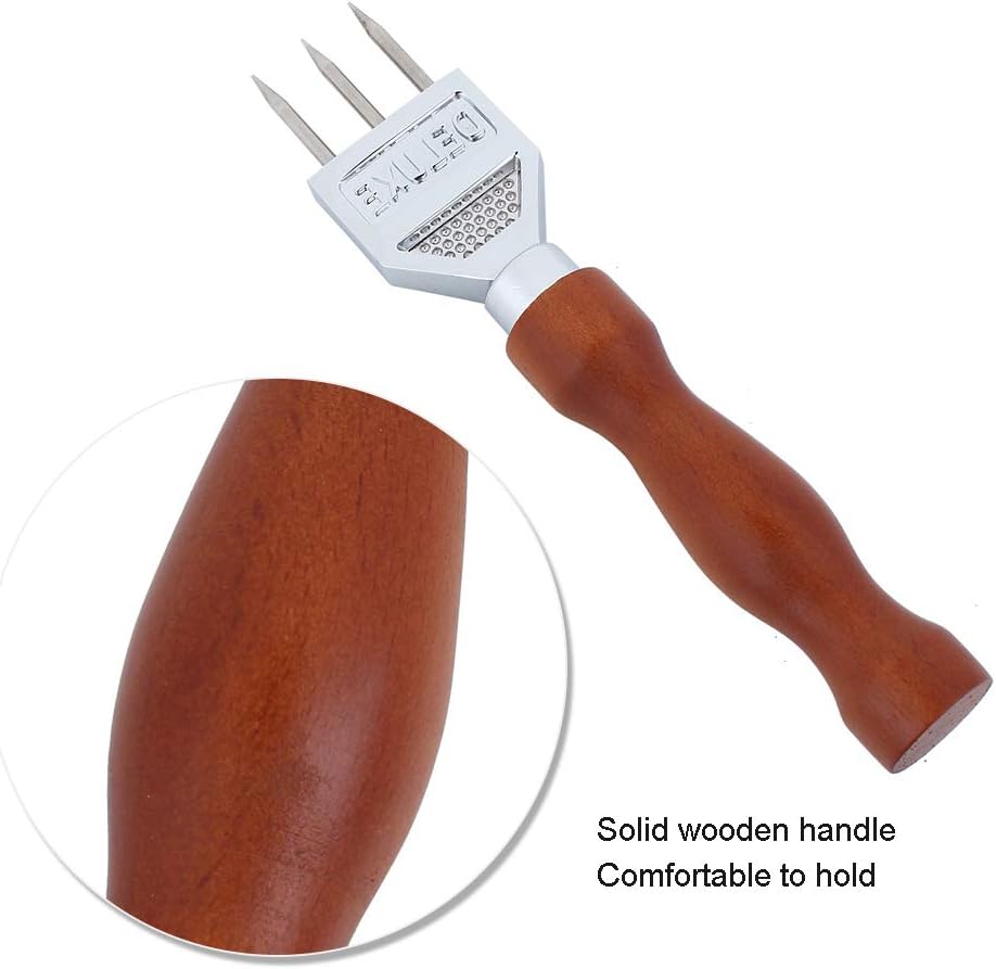 Jeffergarden Eispickel, Eis Meissel Edelstahl EIS Meissel mit Holzgriff Entfernung Pick Crushed Ice