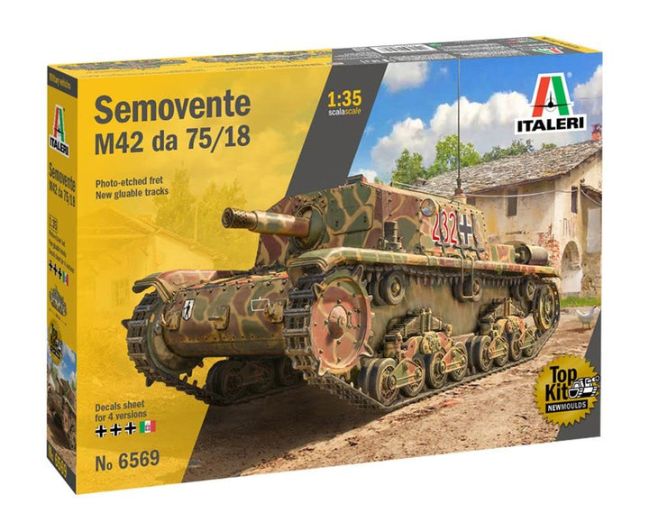 Italeri 6569S 1:35 Semovente M42 da 75/18 mm, Modellbau, Bausatz, Standmodellbau, Basteln, Hobby, Kl