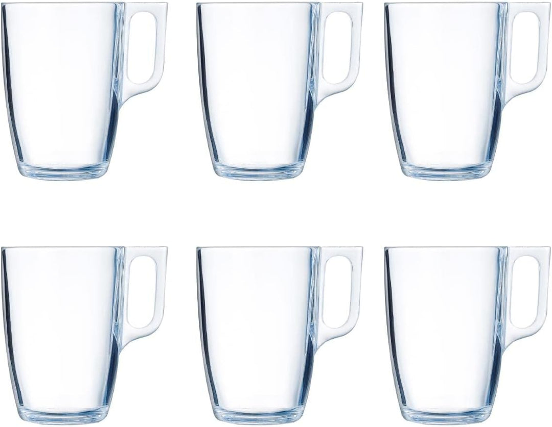 Luminarc Kaffeebecher für die Mikrowelle, Glas, 6 Stück 40cl, 40cl