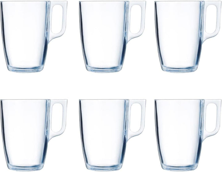Luminarc Kaffeebecher für die Mikrowelle, Glas, 6 Stück 40cl, 40cl