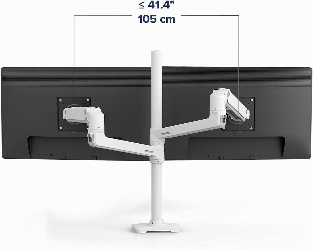 ERGOTRON 45-509-216 LX Dual Stacking Arm, Tall Pole 2 Monitore LX Stacking Arm Weiss