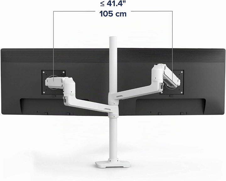 ERGOTRON 45-509-216 LX Dual Stacking Arm, Tall Pole 2 Monitore LX Stacking Arm Weiss