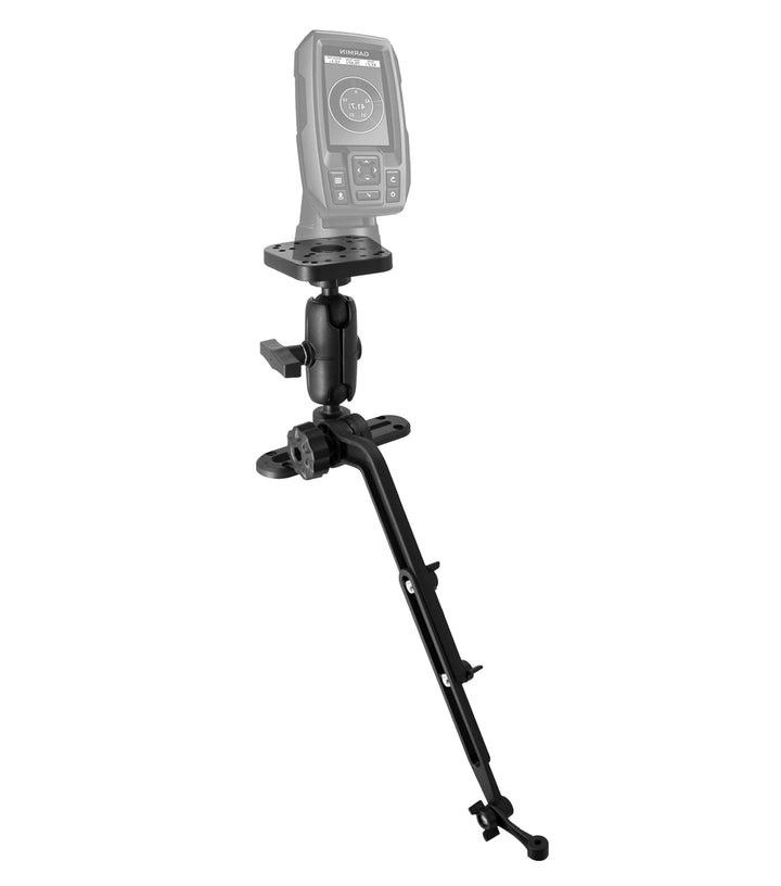 Fischfinder-Halterung mit Geberarm, verstellbare Montagehalterung, kompatibel mit Garmin, Lowrance,