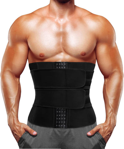 Bafully Herren Bauchweggürtel Sport Fitnessgürtel Body Shaper Schwitzgürtel Neopren Sauna Gürtel Tai