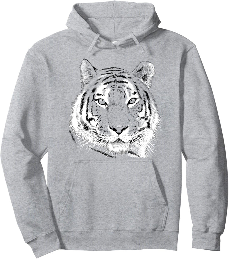 Skizze Tiger Pullover Hoodie