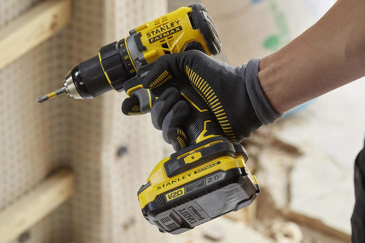 Stanley FatMax 18V 2-Gang Akku-Bohrschrauber SFMCD720B (2.0Ah, max. Drehmoment 80 Nm, bürstenloser M