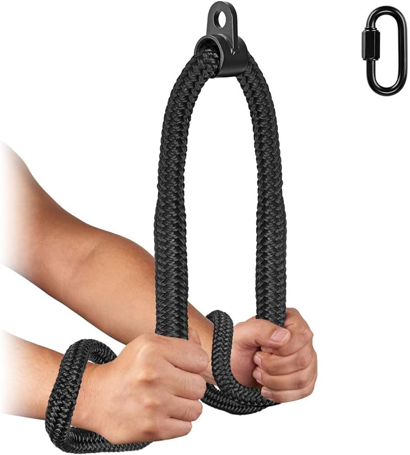 Kipika Trizeps Seil 101,6 cm-Heavy-Duty Nylon Gym Pull Down Seil für Kabel-Maschine - Kabel-Maschine