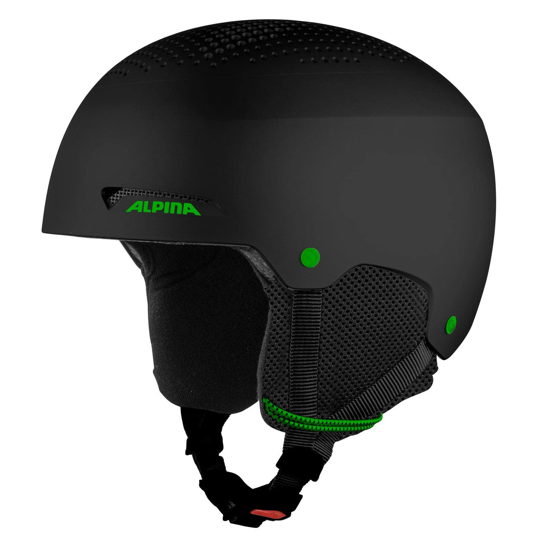 ALPINA Schaufel Helm, Schwarz matt-Grün (Mehrfarbig), 58-62