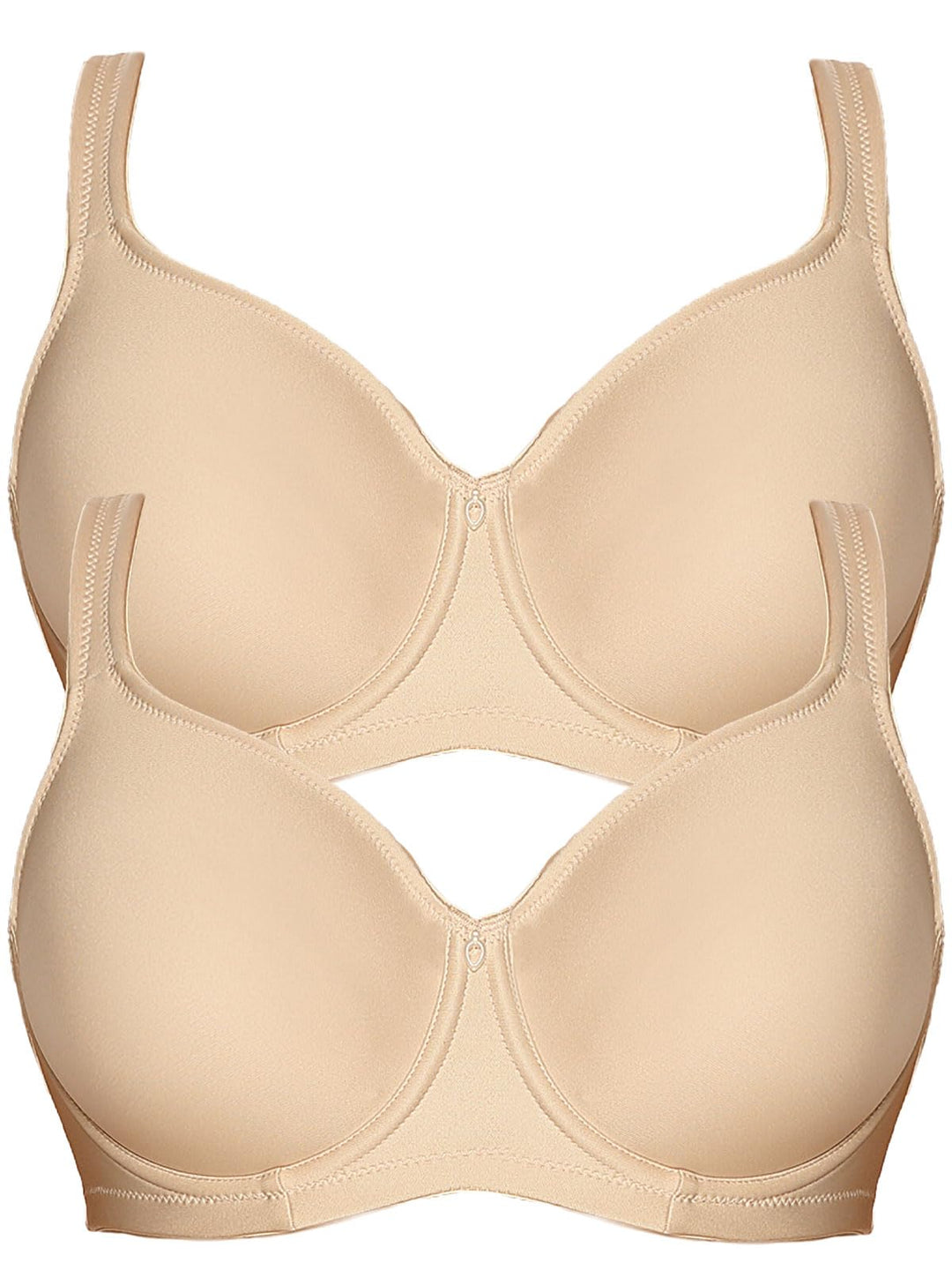 VIANIA! 2er Pack Minimizer Bügel BH Basic 14586 75F Silk, 75F Silk