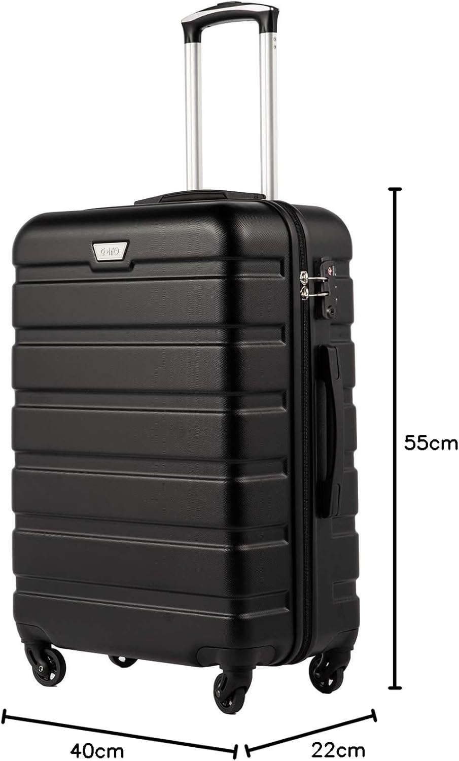 COOLIFE Hartschalen-Koffer Trolley Rollkoffer Reisekoffer ardschale Boardcase Handgepäck mit TSA-Sch