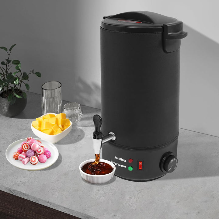10L Glühweinkessel Edelstahl, Wachsschmelzer 1100W Kommerzieller Elektrischer Wachsschmelzer, Heissg