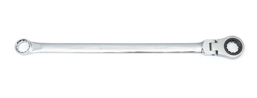 GEARWRENCH Getriebe 12 Stück XL Flex Head Doppelkasten-Ratschenschlüssel, 24 mm – 86024, Schwarz 24m