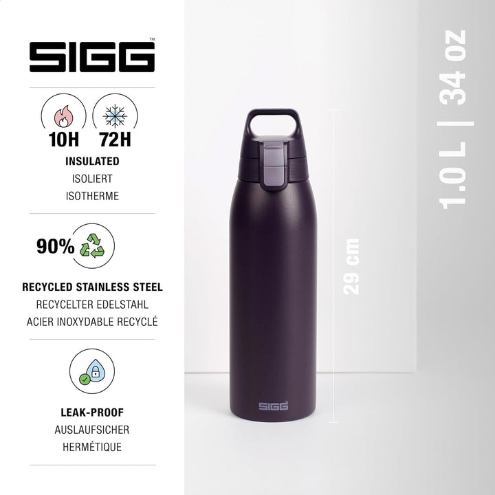 SIGG - Isolierte Trinkflasche - Thermosflasche Shield Therm One Nocturne kohlensäurehaltige Getränke