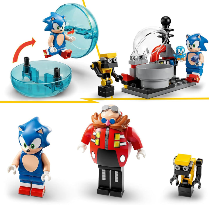 LEGO 76993 Sonic The Hedgehog Sonic vs. Dr. Eggmans Death Egg Robot-Spielzeug für Kinder, Mit Sonics