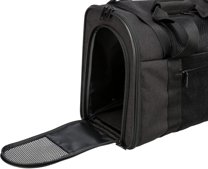 Trixie 2882 Rucksack Connor, 42 × 29 × 21 cm, schwarz/grau, schwarz/grau