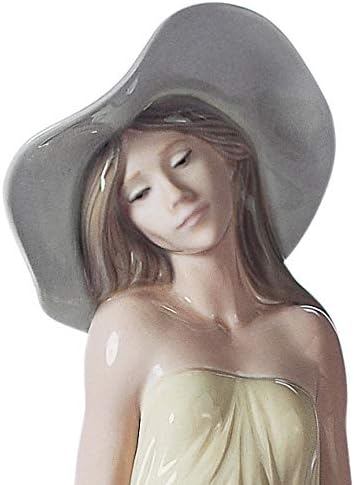 LLADRÓ Frauen-Figur Nachdenkliche Junge Dame. Dame. Porzellan.