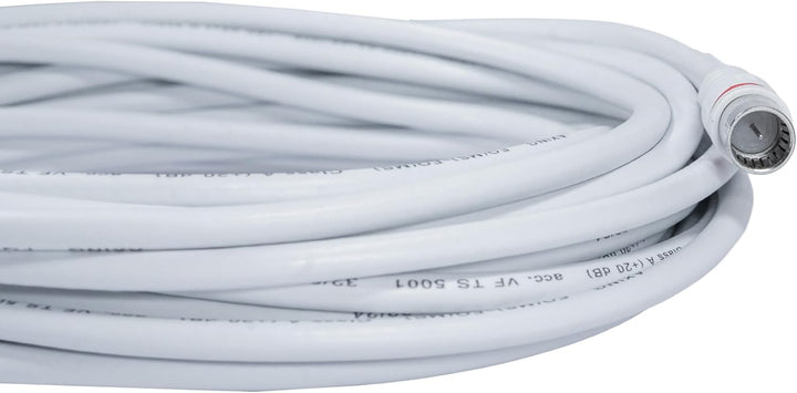 Axing EAK 901-80 Endgeräteanschlusskabel 9 m F-Quickfix F-Stecker 4-fach geschirmt Modemkabel für Ka