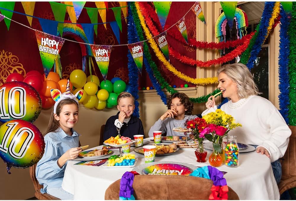 Boland - Fransen Girlande, Länge 10 Meter, Hängedekoration aus Kunststoff, Mottoparty, Geburstag, Ho