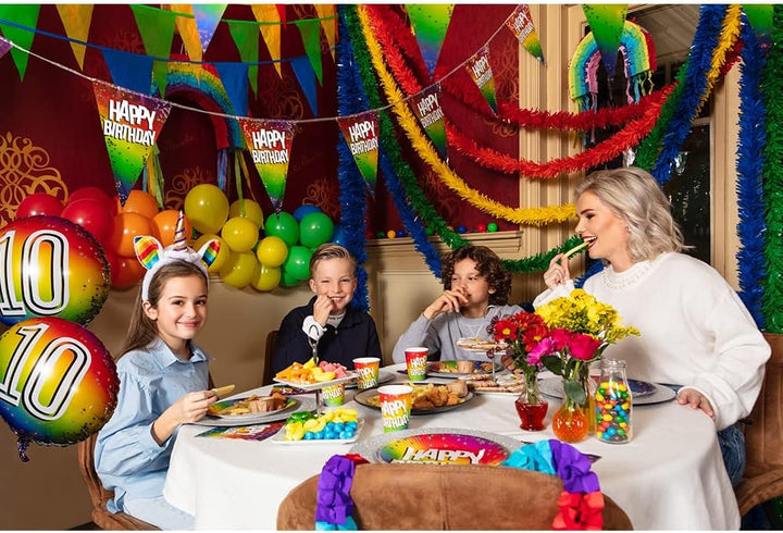 Boland - Fransen Girlande, Länge 10 Meter, Hängedekoration aus Kunststoff, Mottoparty, Geburstag, Ho