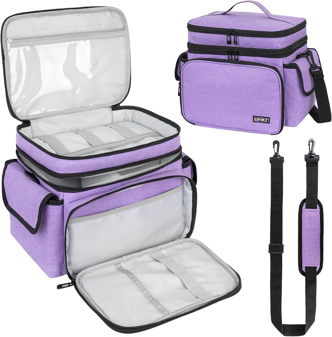 LEFOR·Z Nähzubehör Tasche,Nähset Aufbewahrungstasche Organizer,Doppelschicht Nähzeug Tragetasche für