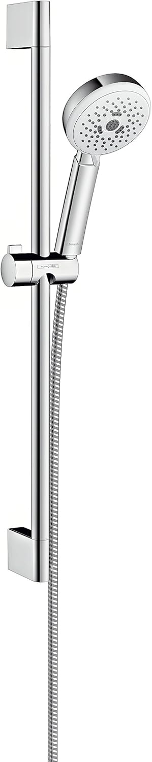 hansgrohe Crometta 100 Duschset 0,65m, 3 Strahlarten, Weiss/Chrom 0,65m 3 Strahlarten, 0,65m 3 Strah