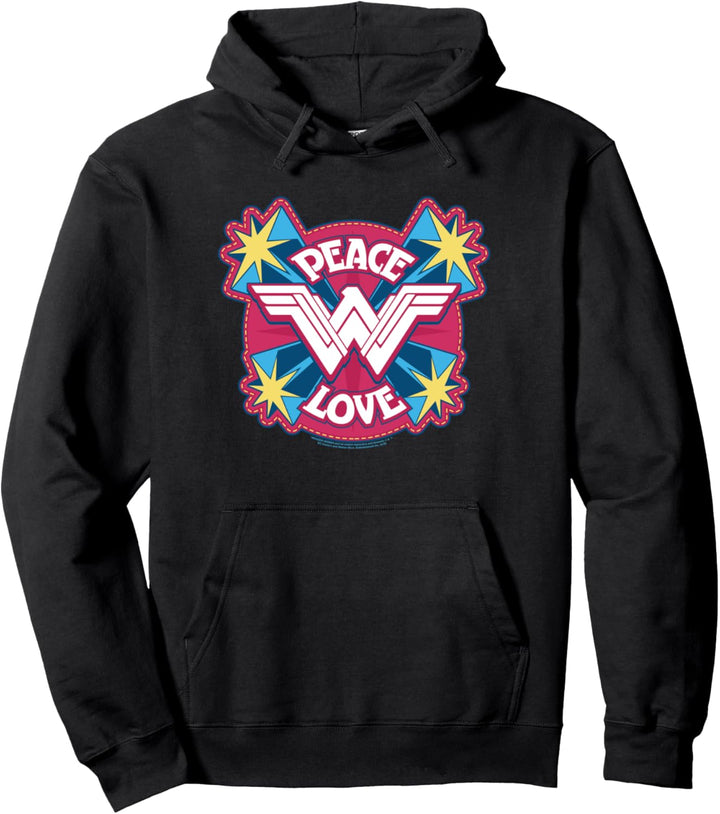 Wonder Woman Movie Peace & Love Pullover Hoodie