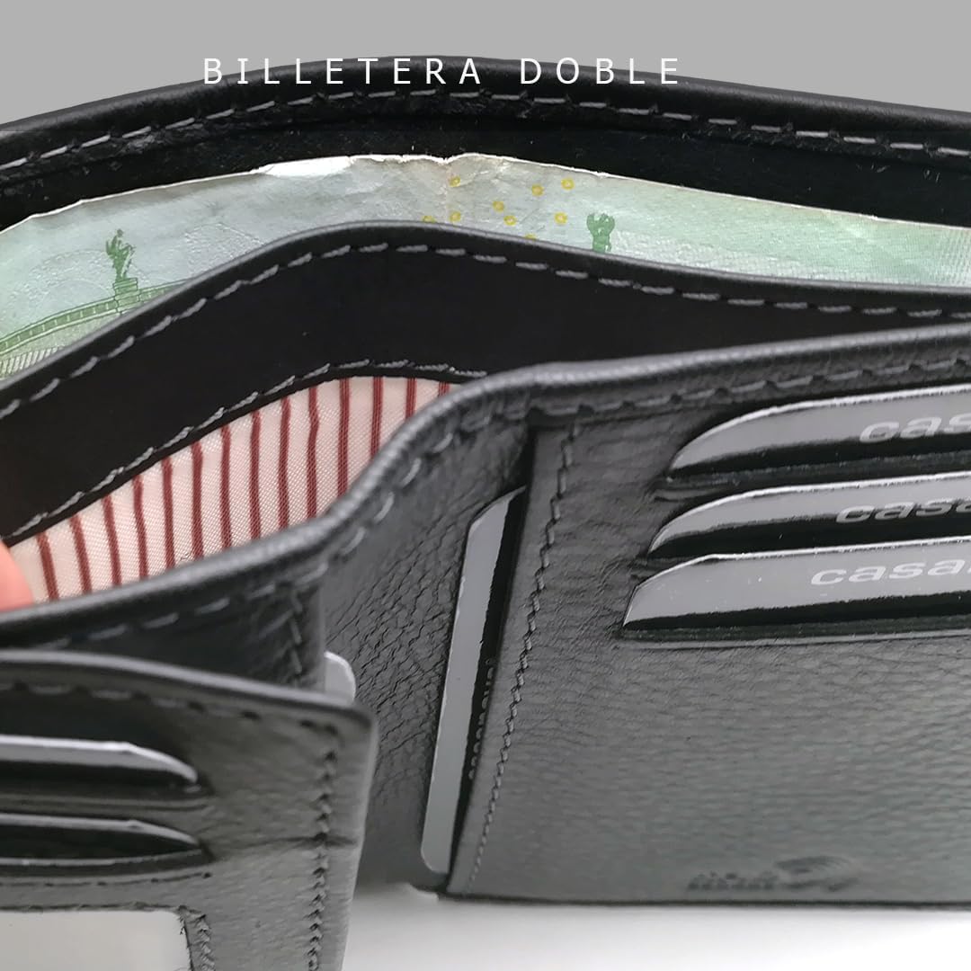 Vertikale Herren-Geldbörse | Ubrique-Haut | Geldbörse und Kartenhalter | Handgefertigt | RFID | 1007