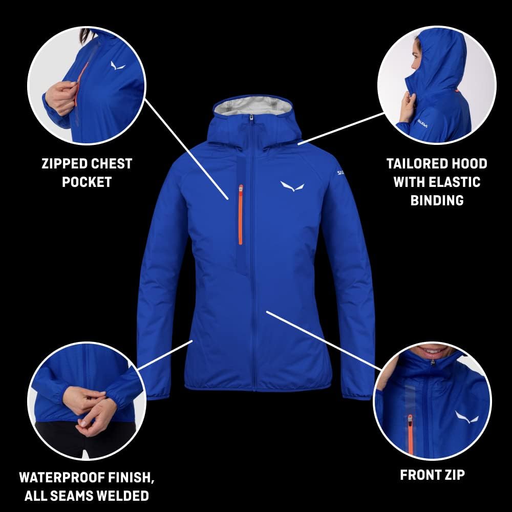 Salewa Damen Puez Light Ptx M Jkt Shell Jacket 36 Calypso Coral, 36 Calypso Coral