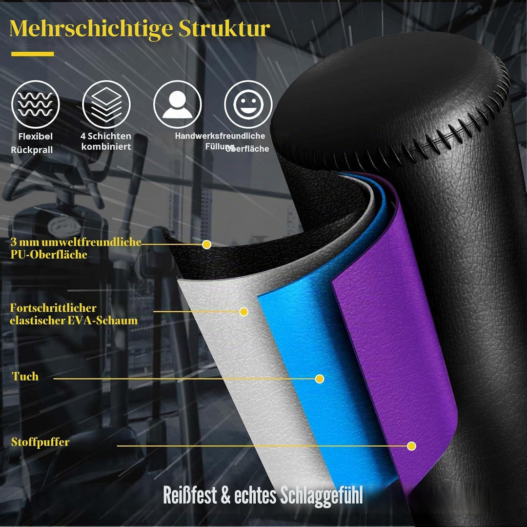RORALA Boxsack für Erwachsene Freistehender Standboxsack MMA-Boxpartner Boxtrainer Schwergewicht Box