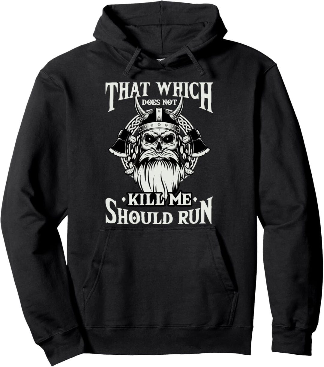 Was mich nicht umbringt sollte rennen - Nordmann & Wikinger Pullover Hoodie