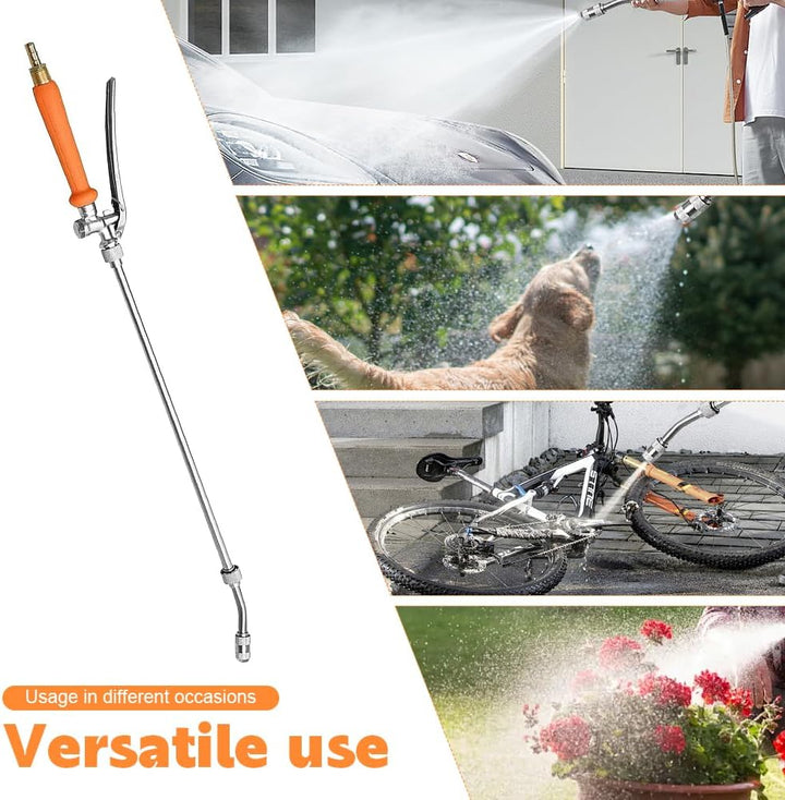 72cm Sprühstab Metall, Sprühlanze Ersatz Mit Universeller Messingersatz 3/8" Und 3/4", Bewässerungss