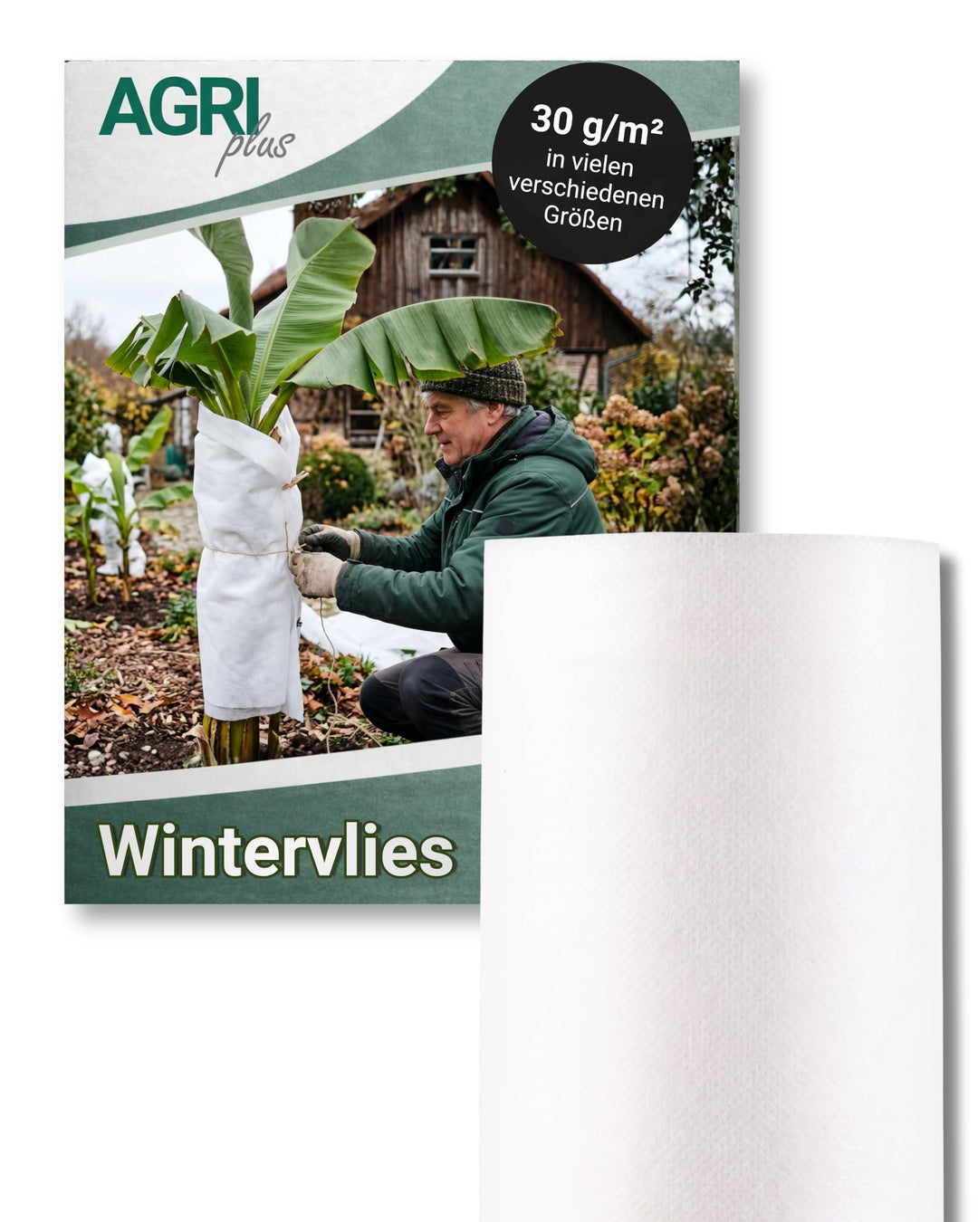 AGRI plus Winterschutzvlies 30 g/m² I 1,6 x 25 m I Verschiedene Masse I Frostschutzvlies, reissfest