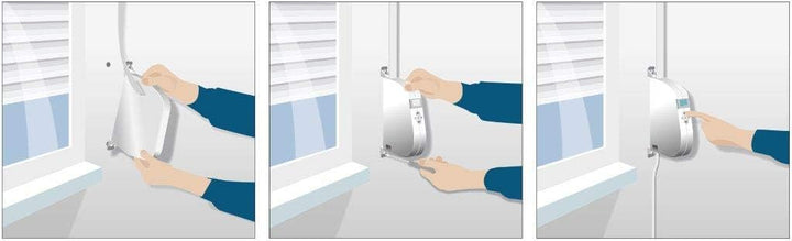 eWickler Comfort eW920-M elektr. Gurtwickler für Minigurt 15mm Schwenkwickler Weiss eW920-Minigurt A