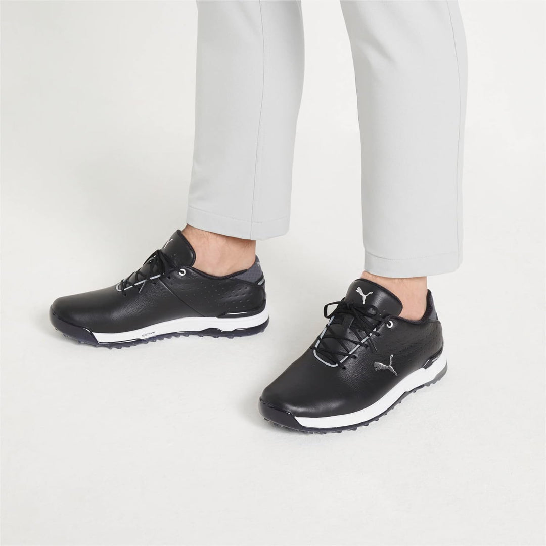PUMA Herren Proadapt Alphacat Leather Golfschuh 40 EU Puma Black Puma Silver, 40 EU Puma Black Puma