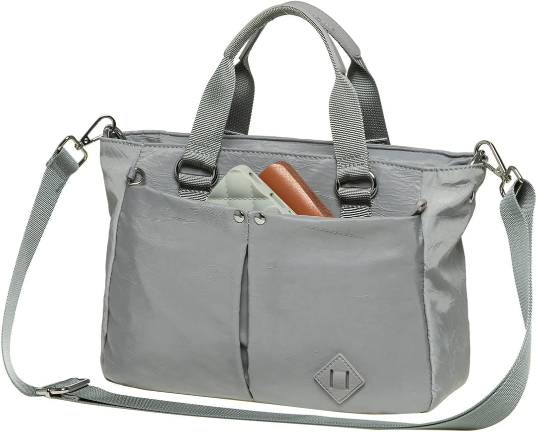 KAUKKO Damen Schultertasche Leichte Umhängetasche Nylon - Handtasche Top Griff Henkel - Tasche Beute