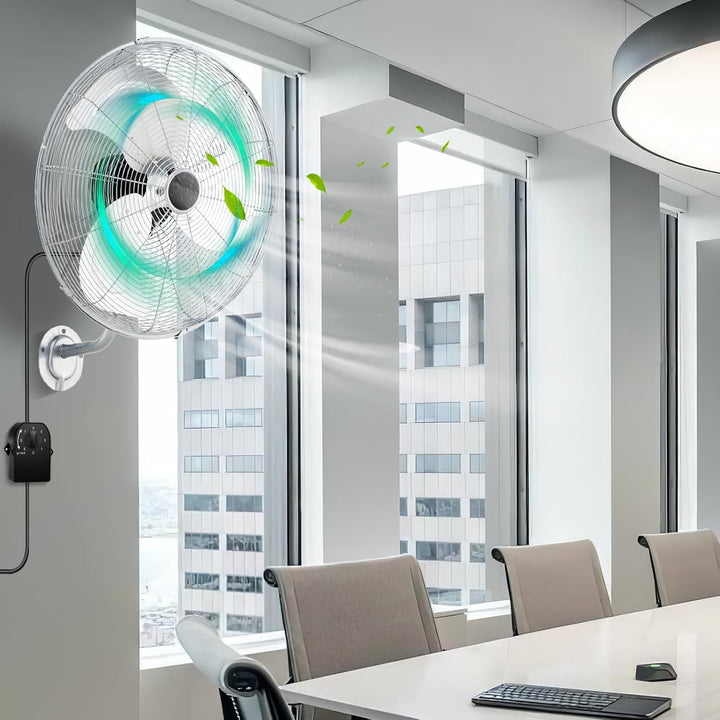 SOARS Wandventilator 120 W, 3 Geschwindigkeiten, vertikaler Winkel von 30 ° und automatisch horizont