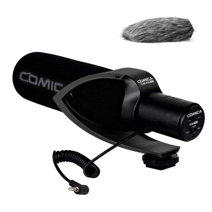 comica CVM-V30 Pro Kamera Richtmikrofon Shotgun Video Supernierenmikrofon für Canon Nikon Sony Panas