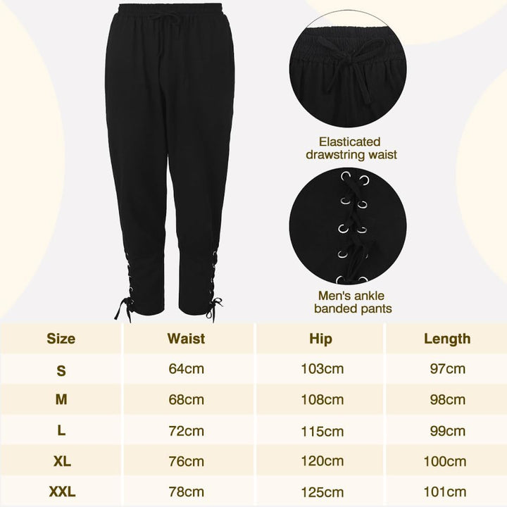 Occzin Mittelalter Kleidung Herren - 5 Stück Herren Renaissance Kostüm Set, Herren Mittelalter Hemd