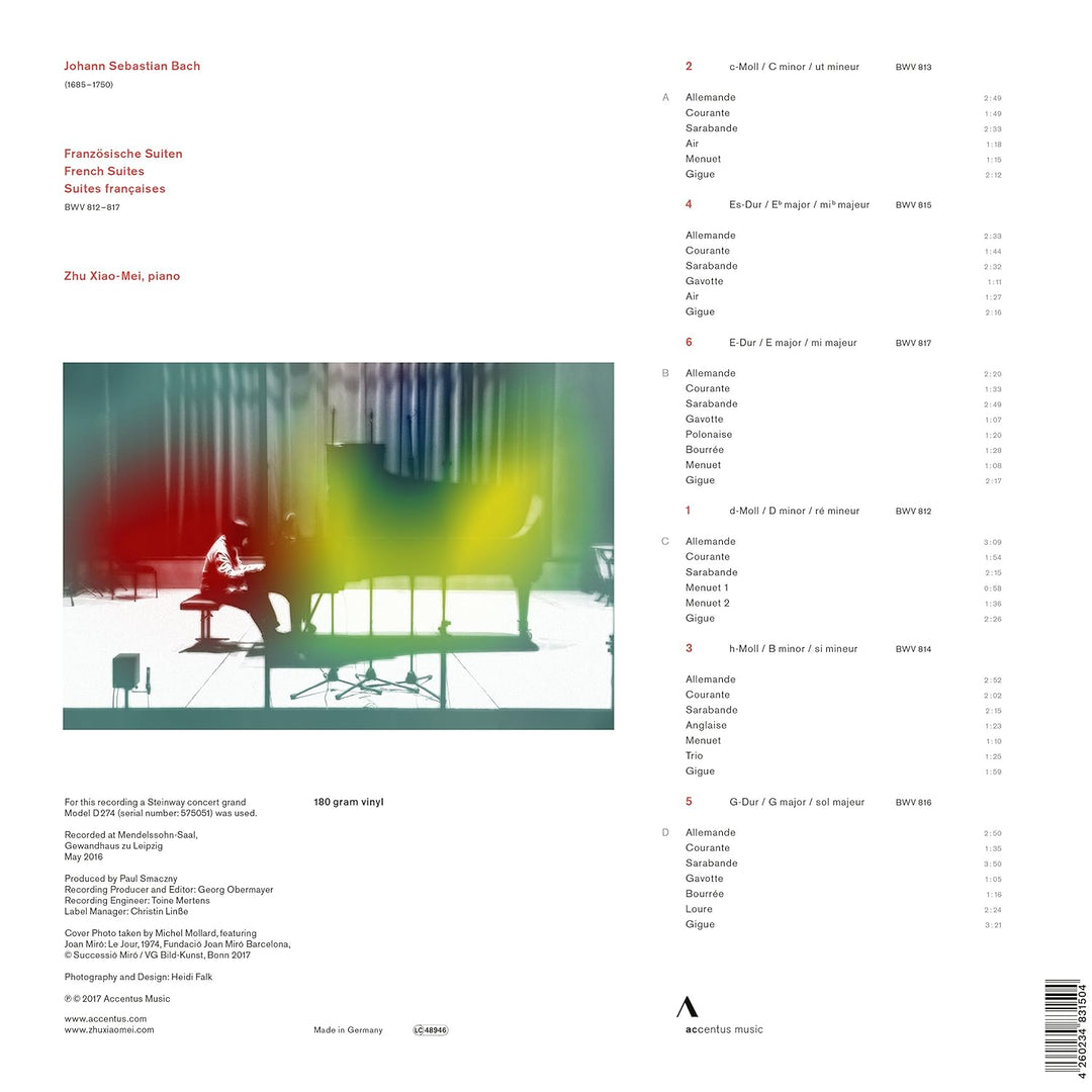 J.S. Bach: The French Suites, Vinyl