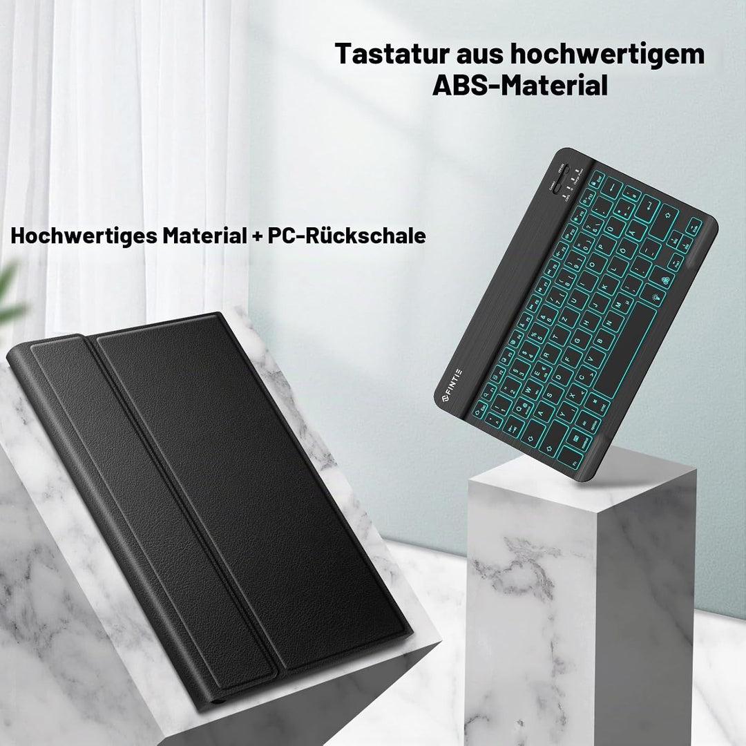 FINTIE Beleuchtete Tastatur Hülle für Samsung Galaxy Tab A11+ Plus 11" 2025 / Tab A9+ Plus 11 Zoll 2