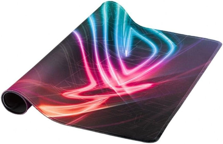 ASUS ROG Strix Edge vertikales Gaming Mauspad (optimierte Stoffoberfläche, vollfarbige Nähte, rutsch