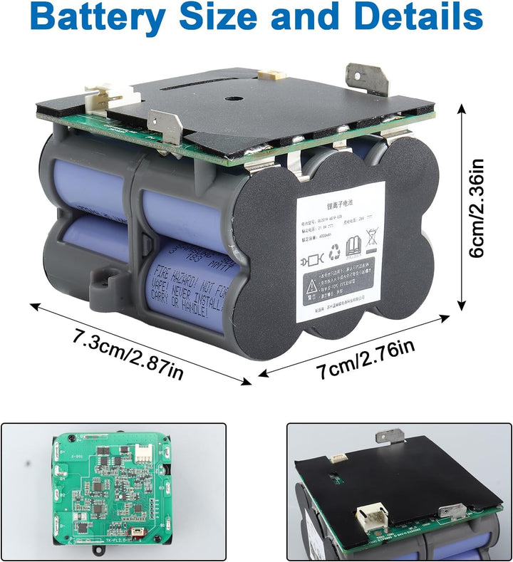 21,6V/ 4000mAh Ersatzakku kompatibel mit Tineco Floor ONE S5/ S5 Pro 2/ S5 Pro/Floor ONE S5 Smart/S5