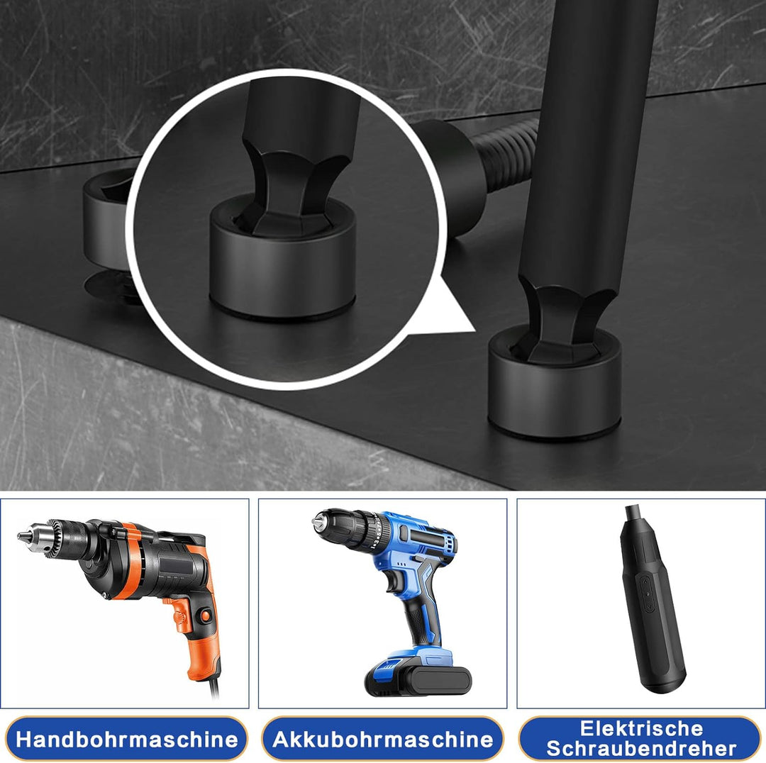 Hakkin 9 Stück 1/4" Kugelkopf Sechskant Schraubendreher Bit 100mm Sechskant Magnetischen Innensechsk