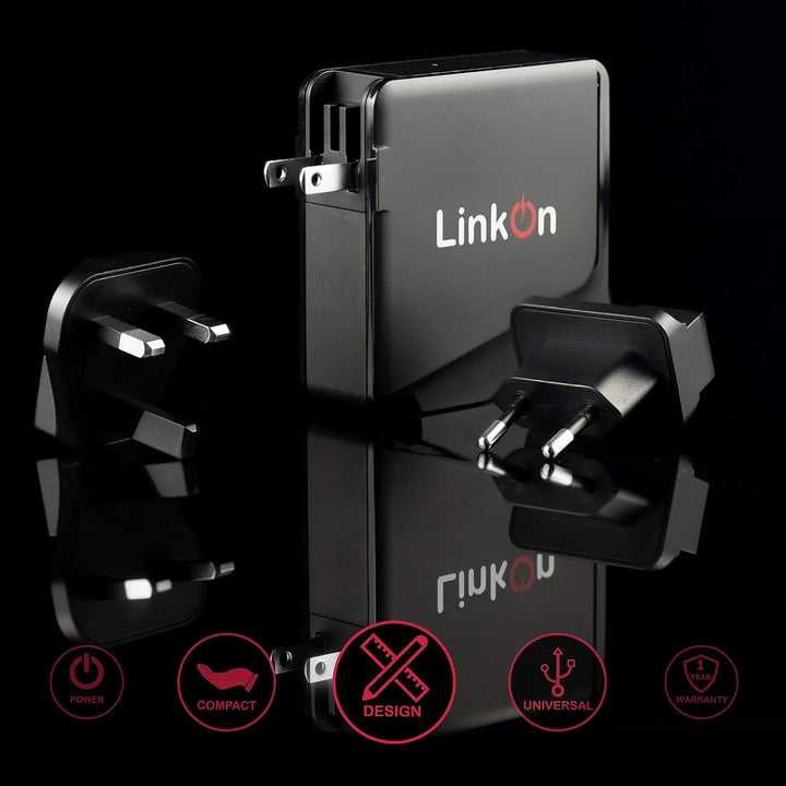 LinkOn Ganius 166W (136W Zertifiziert) Ladegerät GaN Tech Netzteil 100W USB-C PD3.0 PPS und 18W USB-
