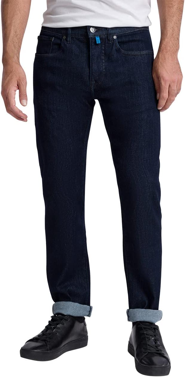 Pierre Cardin Herren Antibes Jeans 30W / 34L Dark Blue Raw, 30W / 34L Dark Blue Raw