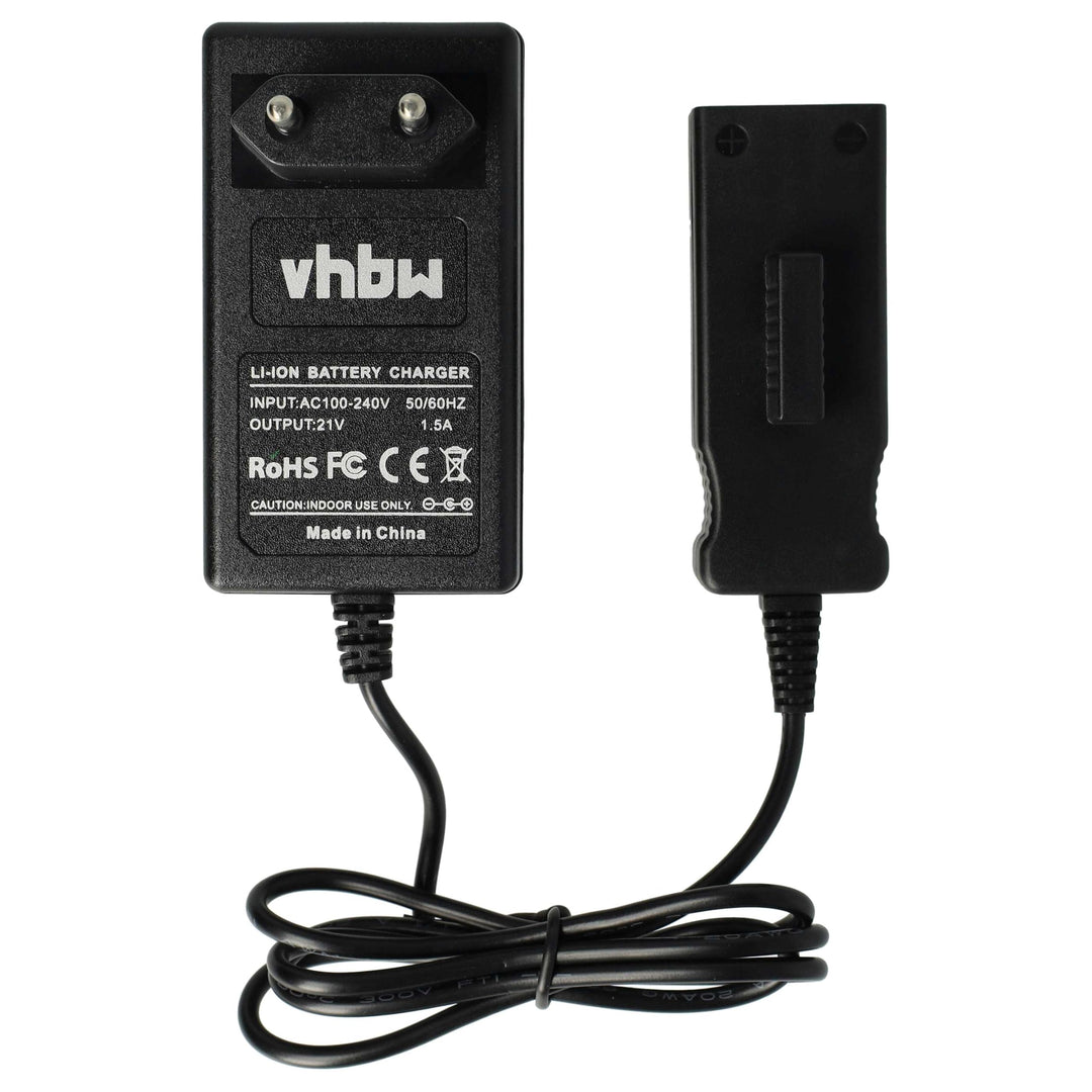 vhbw 220V Netzteil Ladegerät Ladekabel kompatibel mit Werkzeug Gardena High Delimber TCS Li-18/20, L