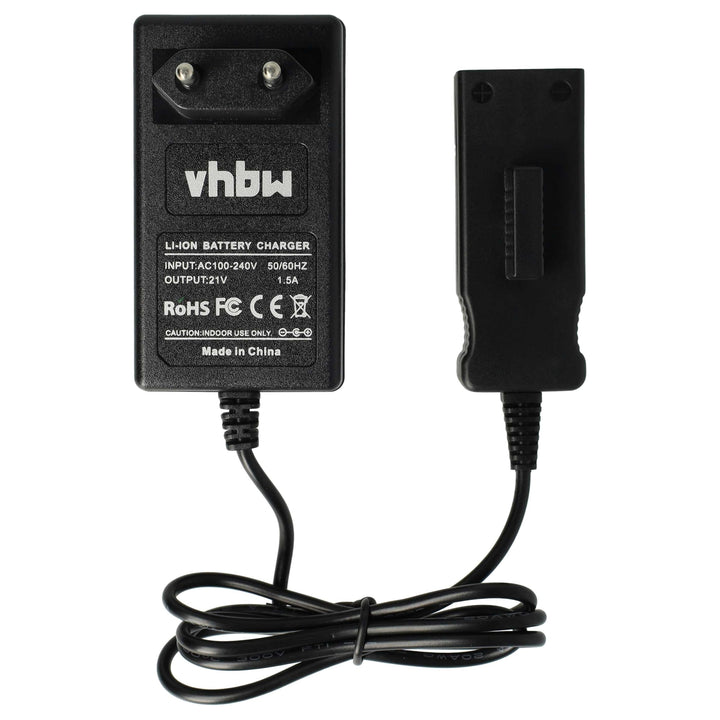 vhbw 220V Netzteil Ladegerät Ladekabel kompatibel mit Werkzeug Gardena High Delimber TCS Li-18/20, L