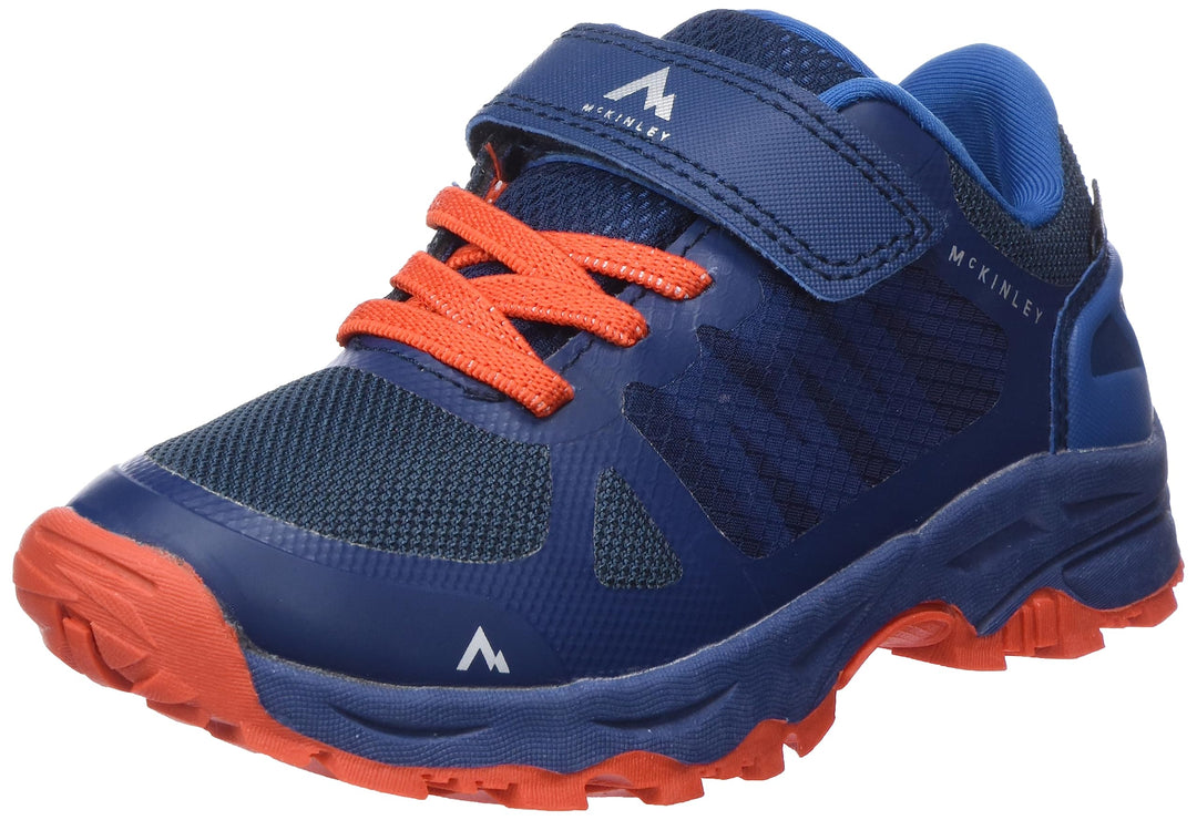 McKINLEY Unisex Kinder Kansas Ii Aqb Hausschuh 28 EU Blue Petrol Red, 28 EU Blue Petrol Red