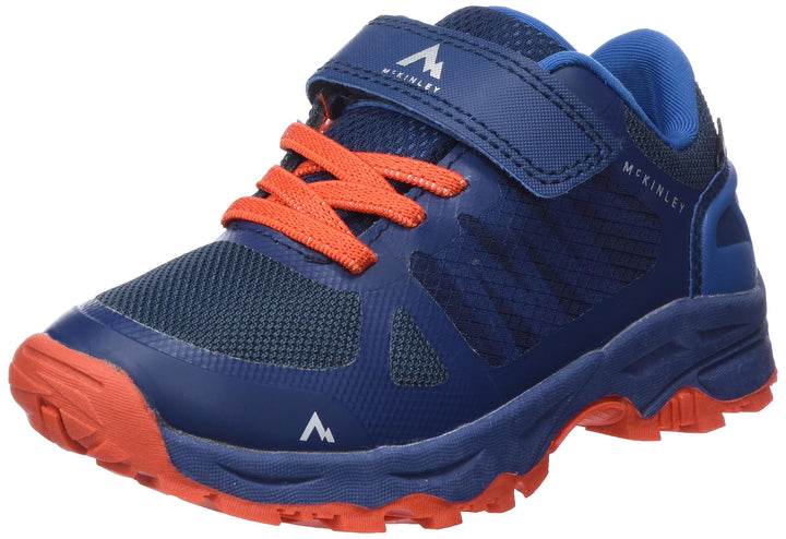 McKINLEY Unisex Kinder Kansas Ii Aqb Hausschuh 28 EU Blue Petrol Red, 28 EU Blue Petrol Red